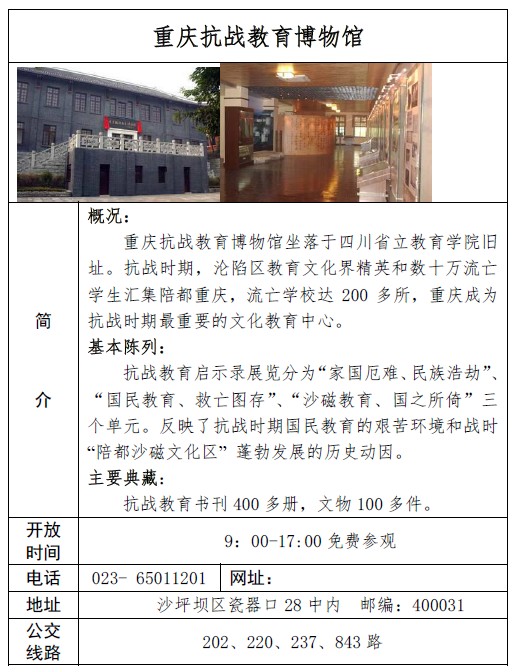 重庆抗战教育博物馆